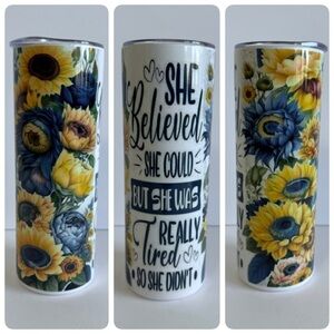 Floral Humor 20oz Skinny Tumbler